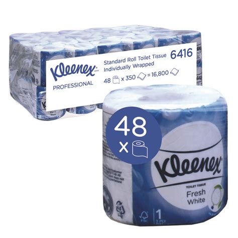 Kleenex Standard Roll Toilet Tissue Individually Wrapped Toilet