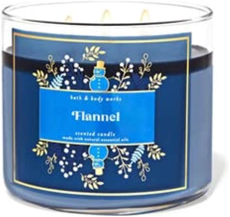 Amazon Bath Body Works FLANNEL 3 Wick Candle 2019 Edition 14 5