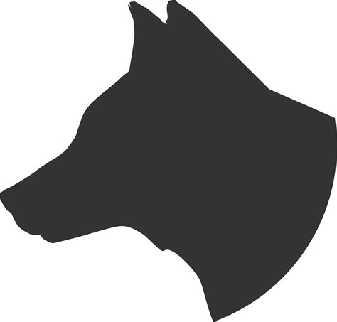 Download Free Wolf Head Silhouette Png, Download Free Clip Art, - Dog Face Side Silhouette ...