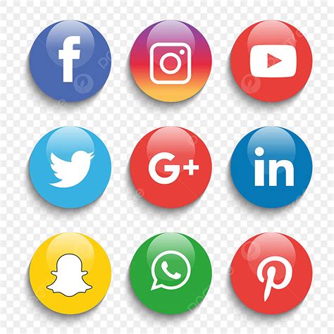 social media icons vector