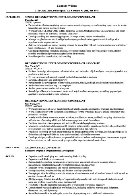 Organizational Development Resume