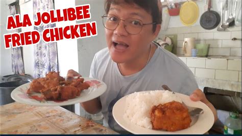 ALA JOLLIBEE FRIED CHICKEN I ITO LANG PALA ANG SECRITO ANG SARAP ARAW