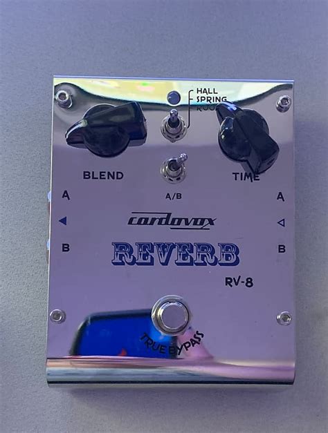 Cordovox Rv Stereo Reverb True Bypass Guitar Effect Pedal Reverb