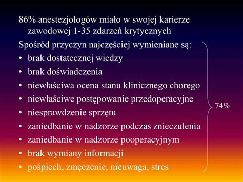 Ppt Bezpiecze Stwo Znieczulenia Powik Ania Znieczulenia Powerpoint