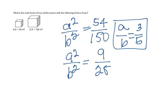 Area And Volume Scale Factor