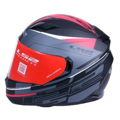 Ls Ff Stream Evo Path Gloss Black Red Full Face Helmet Custom