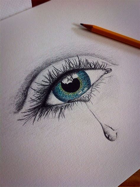 Easy Pencil Drawings Of Eyes With Tears - pencildrawing2019