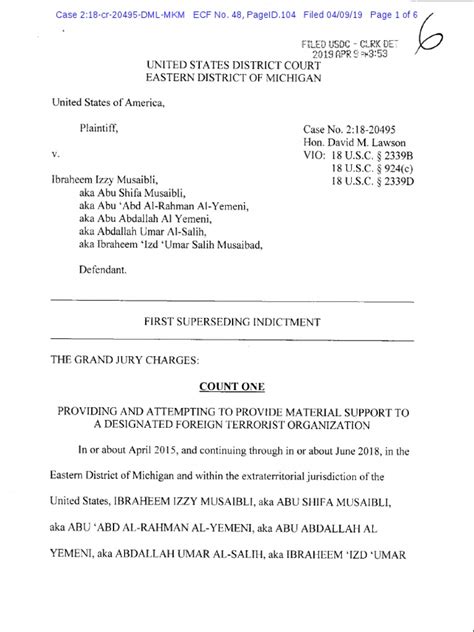 Musaibli Superseding Indictment Pdf