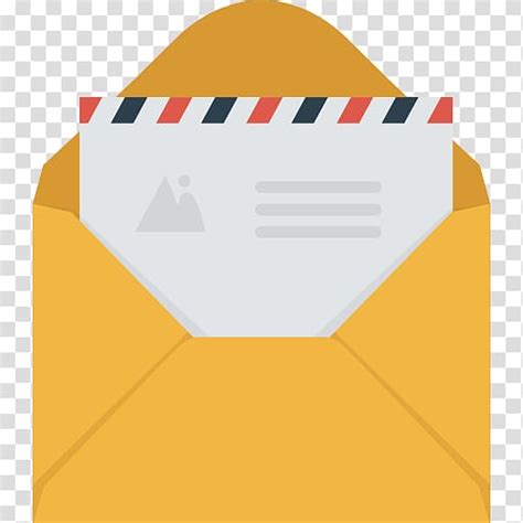 Opened Yellow Envelope With Letter Envelope Mail Ico Icon Envelope