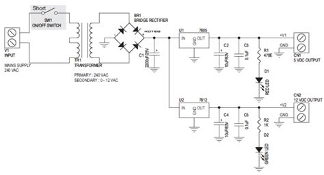 5v And 12v Regulated Power Supply