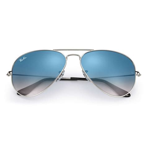 Ray Ban Rb3025 0033f Original Aviator Gradient Silver Light Blue Gradient Lenses