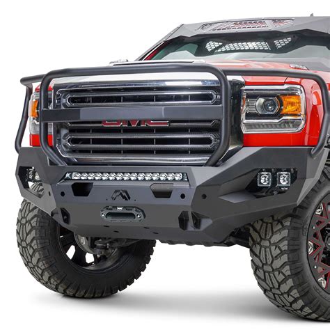 Fab Fours® Gmc Sierra 2500 2015 Matrix Full Width Front Winch Hd Bumper With Brush Guard