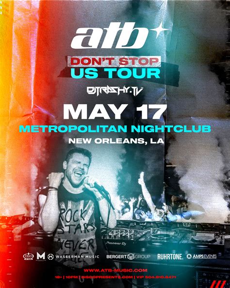 Atb At The Metropolitan Nightclub Disco Presents