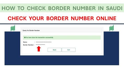 How To Check Border Number Online In Saudi Arabia Find Your Border No