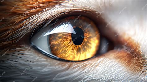 Premium AI Image | cat eyes zoom focus anatomy