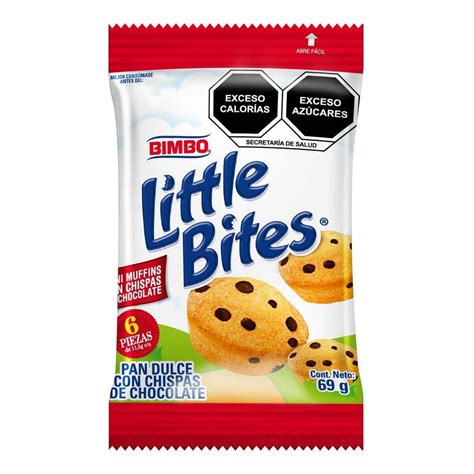 Mini Muffines Bimbo Littles Bites Con Chispas De Chocolate 69 G Walmart