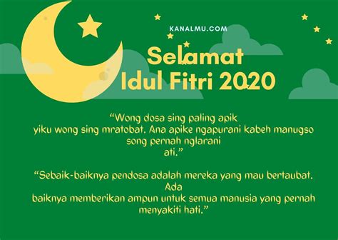 Gambar Ucapan Idul Fitri Bahasa Jawa Pulp