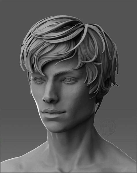 Pin on лепка | Digital sculpture, Portrait poses, Sculpting