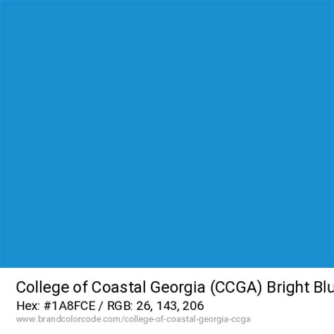 College of Coastal Georgia (CCGA) Brand Color Codes » BrandColorCode.com