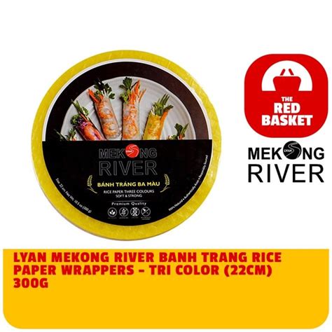 Lyan Mekong River Banh Trang Tri Color Rice Paper 22cm 300g Vietnamese