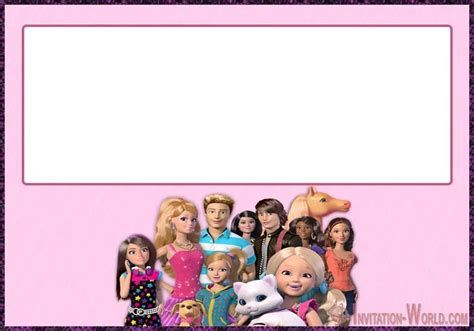 Free to use Barbie Invitation | Barbie invitations, Barbie birthday ...