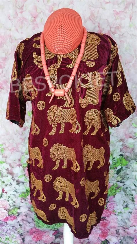 Traditional Igbo Outfit Set Of Igbo Mens Isi Agu Top Etsy In 2020