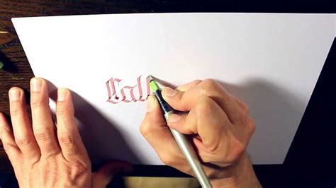 Parallel Pen Calligraphy Calligraphy Youtube