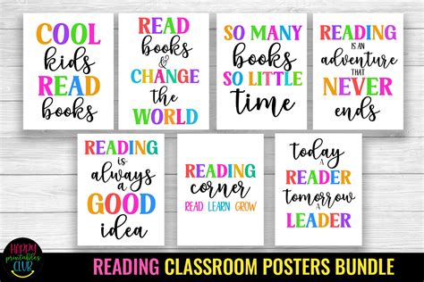 Reading Corner Posters I Reading Classroom Posters Printable
