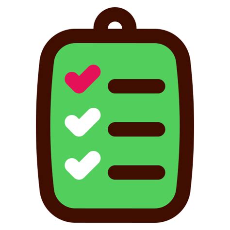 Checklist Generic Color Lineal Color Icon