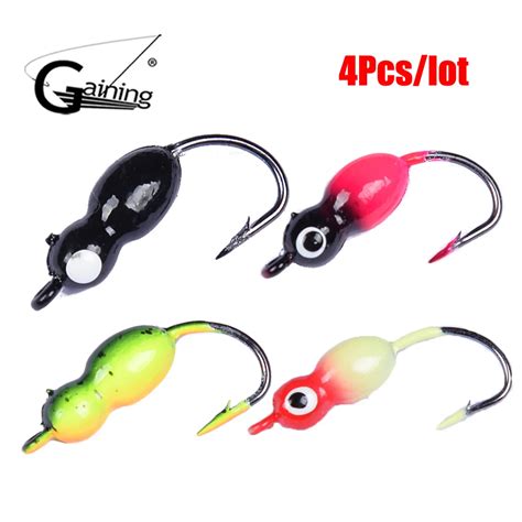 4pcs Lot Outdoor Fishing Accessories Winter Ant Ice Fishing Hook 2 5cm