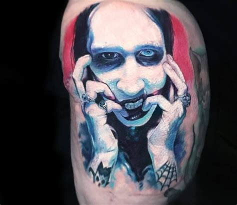 Marilyn Manson Tattoo By Paul Acker Post Paul Acker Tattoos