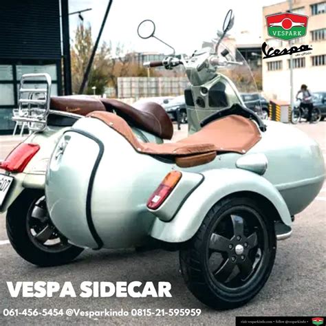 Vespa Indonesia Vespa GTV sidecar | Sidecar, Vespa gtv, Vespa