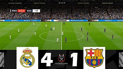 Real Madrid Contre Barcelone 4 1 FINALE Super Coupe D Espagne 24