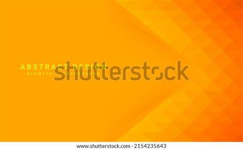 Orange Geometric Vector Background Can Be Stock Vector (Royalty Free ...