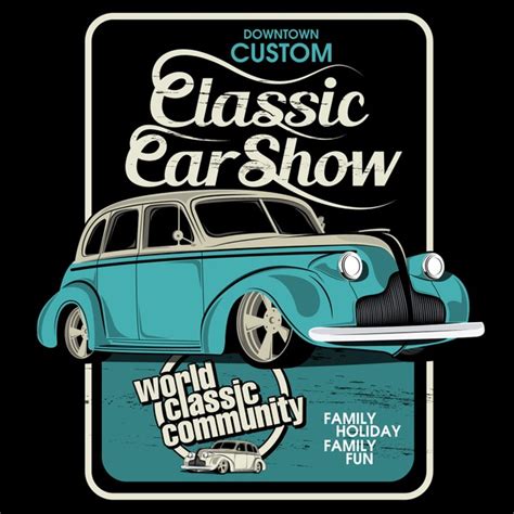 Classic Car Show: Over 2,032 Royalty-Free Licensable Stock Vectors ...