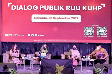 Kementerian Komifo Gelar Dialog Publik RUU KUHP Di Manado