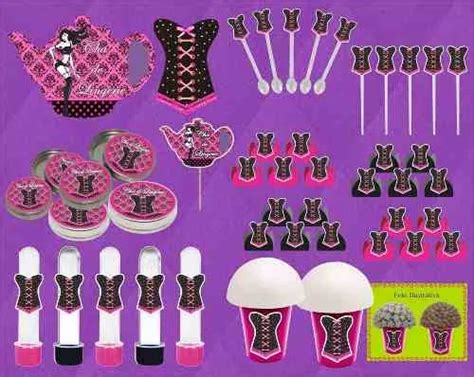 Kit Festa Chá De Lingerie Pink E Preto 265 Peças Parcelamento sem juros