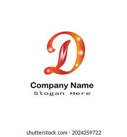 Orange Letter D Logo On White Stock Vector (Royalty Free) 2024259722 | Shutterstock