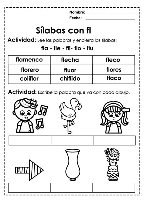 Cuaderno De Repaso Silabas Trabadas Para Preescolar Y 1º Grado Silabas Trabadas Palabras Con