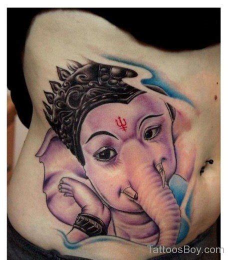 Ganesha Tattoo On Stomach Tattoos Designs