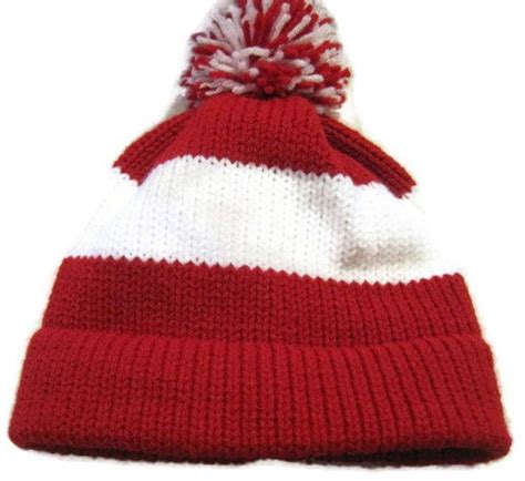 Canada Hat Child Winter Toque Red And White