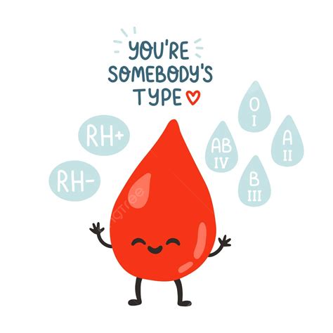 Handdrawn Blood Donation Concept With Cute Drop World Blood Donor Day