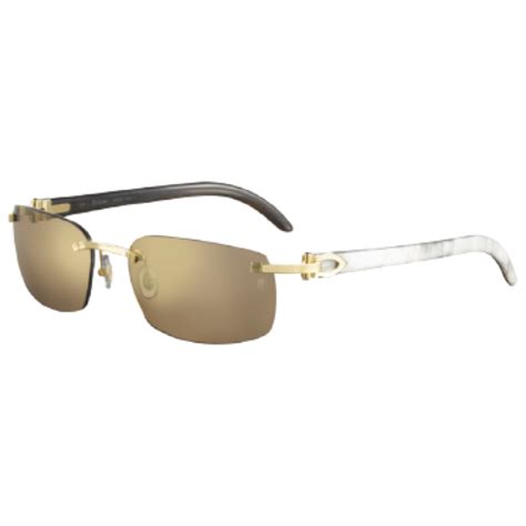 Cartier White Buffalo Horn C Décor Sunglasses Ct0046s 004 Yaohan Optical