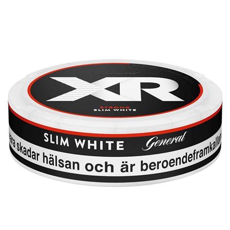 Xr General Slim White Strong Snabba Leveranser Minprilla Se