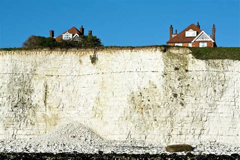 Chalk Cliffs And Houses Photograph by Carlos Dominguez - Fine Art America