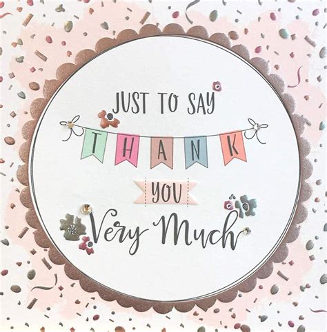 Handmade Thank You Card Bunting