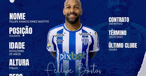 Ava Anuncia A Chegada Do Volante Fellipe Bastos E Do Lateral Bruno Cortez