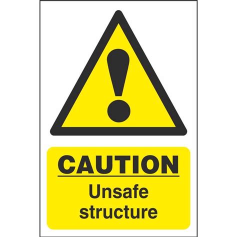 Caution Unsafe Structure Signs Hazard Construction Safety Signs Ireland