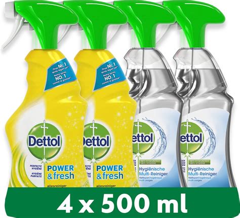 Dettol 2l Allesreiniger Spray Power And Fresh Citrus 2x500ml