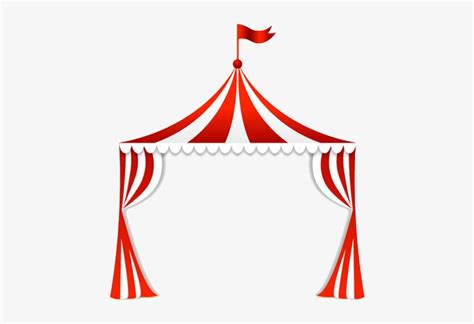 Circus Carpa Tent Clip Art - Red And White Circus Curtain Transparent PNG - 600x566 - Free ...